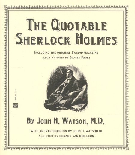 The Quotable Sherlock Holmes