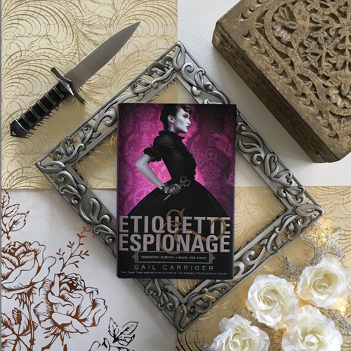 NOVL - Instagram image of book cover for 'Etiquette & Espionage' by Gail Carriger