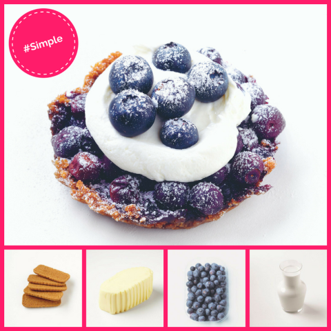 Simple Dessert Blueberry Tart