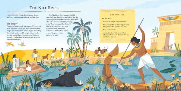 Sample Spread for A Child's Introduction to Egyptology