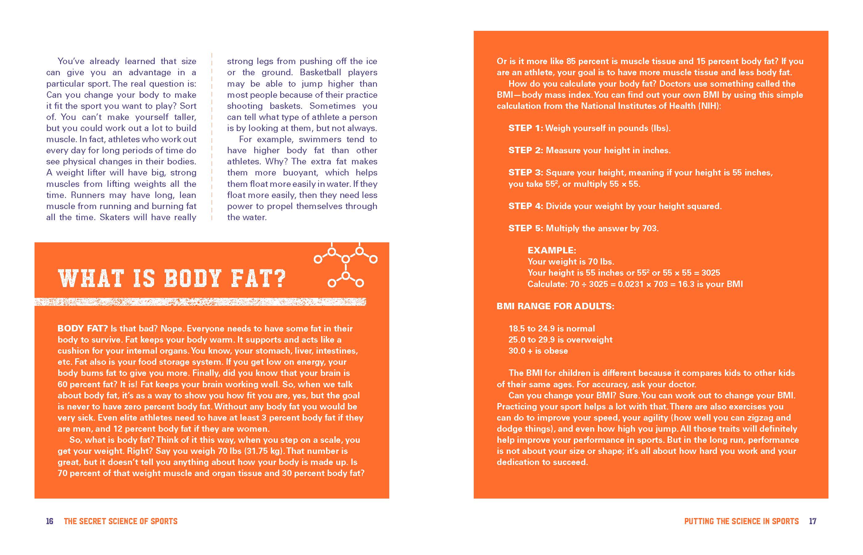 Sample Spread for Secret Science of Sports