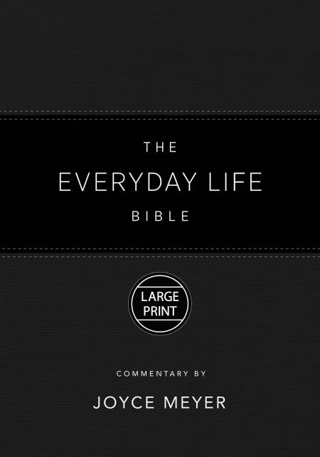 The Everyday Life Bible Large Print Black LeatherLuxe®