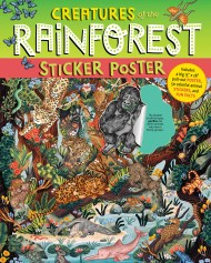 Creatures of the Rainforest Sticker Poster