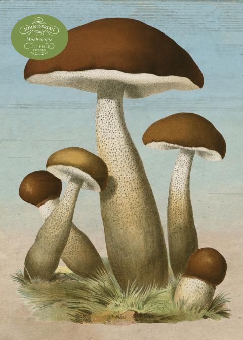 John Derian Paper Goods: Mushrooms 1,000-Piece Puzzle